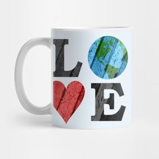 Earth LOVE with Heart and Earth Mug